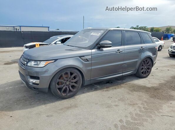 SALWR2KFXGA550932 2016 LAND ROVER RANGE Gray Trasero izquierdo