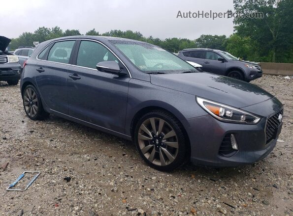 KMHH55LC7JU024129 2018 HYUNDAI ELANTRA Charcoal წინა ხედი