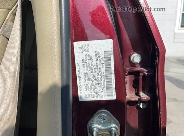 5J8TB4H56GL017636 2016 ACURA RDX Maroon უკანა სალონის ხედი