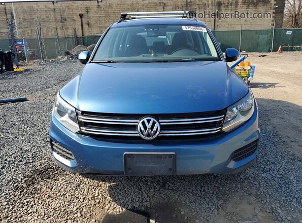 WVGBV7AX2HW502060 2017 VOLKSWAGEN TIGUAN Синий Вид спереди
