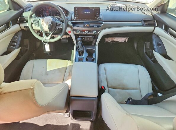 1HGCV1F16LA005773 2020 HONDA ACCORD White Vista del cuadro de instrumentos