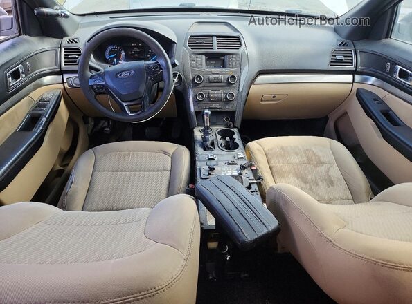 1FM5K7B86HGD42093 2017 FORD EXPLORER White უკანა სალონის ხედი