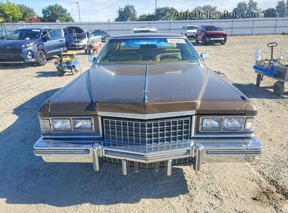 6D47S6Q165507 1976 CADILLAC DEVILLE Brown Vista frontal