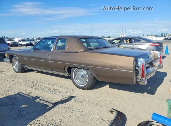 6D47S6Q165507 1976 CADILLAC DEVILLE Brown Trasero izquierdo