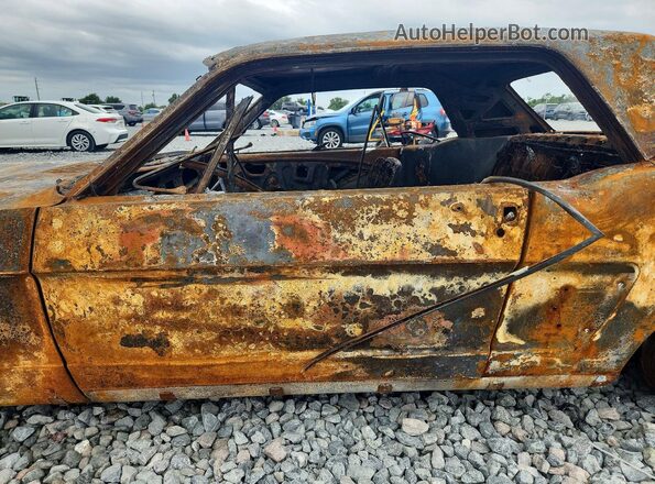 6F07T292481 1966 FORD UK Пожар Вид салона спереди