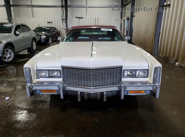 6L67S6243531 1976 CADILLAC ELDORADO White წინა ხედი