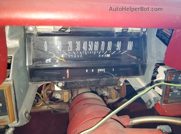 6L67S6243531 1976 CADILLAC ELDORADO White ხელსაწყოთა პანელის ხედი