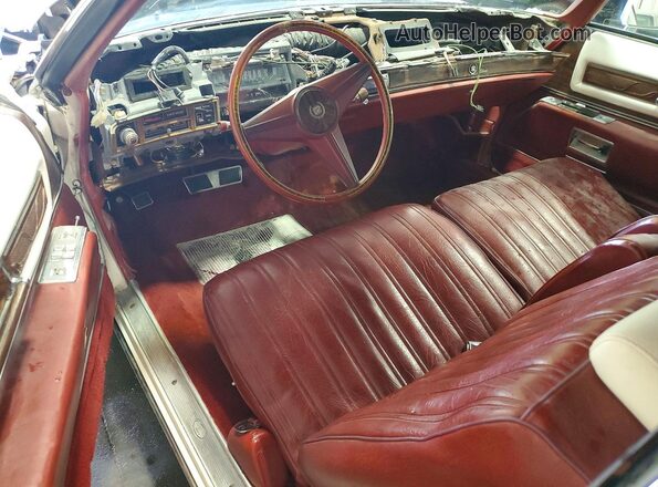 6L67S6243531 1976 CADILLAC ELDORADO White წინა პანელის ხედი