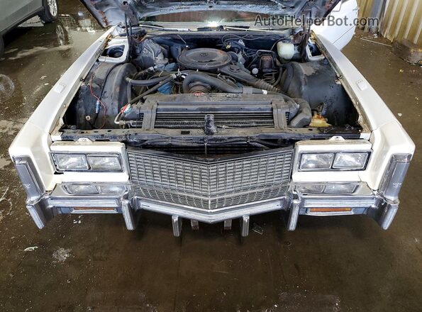 6L67S6243531 1976 CADILLAC ELDORADO White უკანა სალონის ხედი