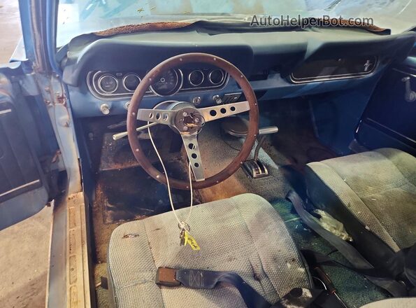 6R07C167435 1966 FORD MUSTANG Blue Առջևի վահանակի տեսք