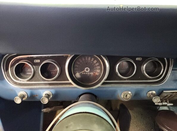 6R07C167435 1966 FORD MUSTANG Blue Սարքավորումների վահանակի տեսք