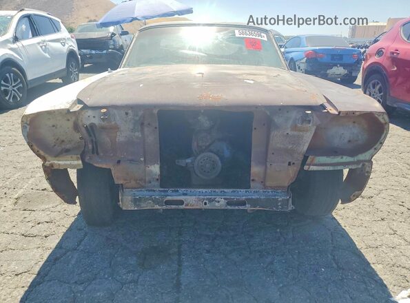 6R07T127989 1966 FORD MUSTANG Коричневый Вид спереди