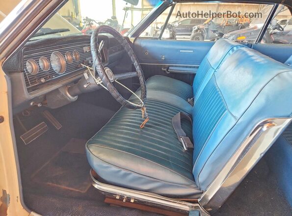 6W45Q537344 1966 MERCURY MONTEREY White Widok wnętrza z przodu