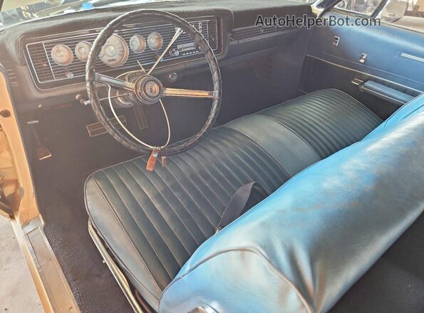 6W45Q537344 1966 MERCURY MONTEREY White Widok deski rozdzielczej
