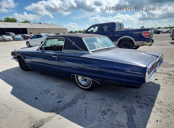 6Y87Z142587 1966 FORD THUNDERBIRD Blue Задня ліва чверть