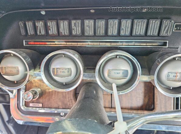 6Y87Z142587 1966 FORD THUNDERBIRD Blue Вид щитка приладів