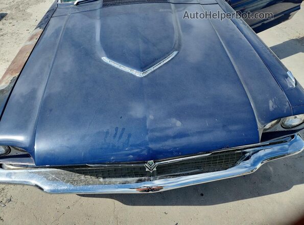 6Y87Z142587 1966 FORD THUNDERBIRD Blue Вид задньої частини салону