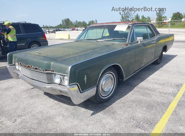 6Y89G451863       1970 LINCOLN CONTINENTA Green Vista tres cuartos delantera izquierda