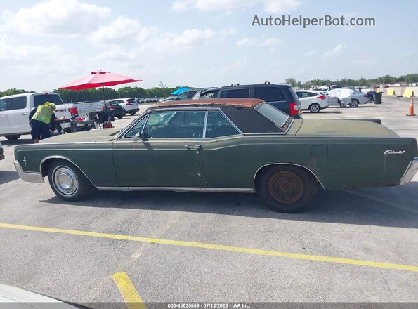 6Y89G451863       1970 LINCOLN CONTINENTA Green Vista interior de 360 grados