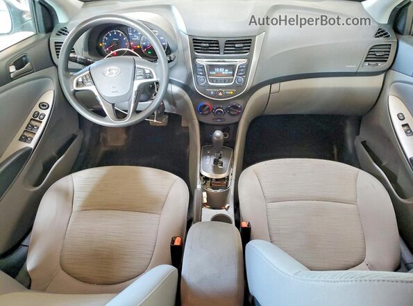KMHCT4AE8HU253931 2017 HYUNDAI ACCENT White Սարքավորումների վահանակի տեսք