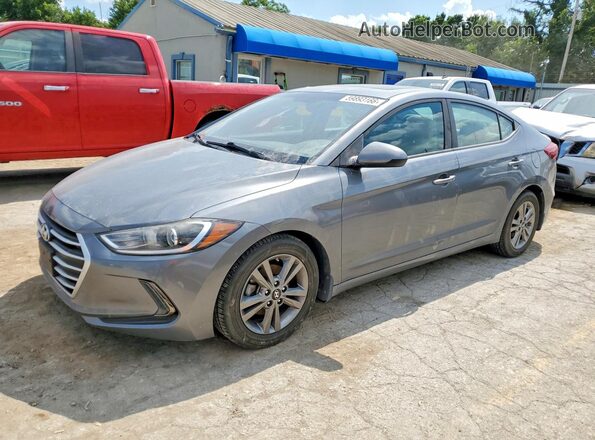 5NPD84LF4JH321819 2018 HYUNDAI ELANTRA Серый Задняя левая четверть