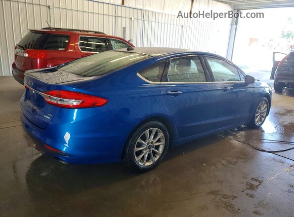 3FA6P0HDXHR272148 2017 FORD FUSION Blue Delantero derecho