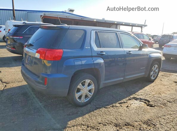 2GKALMEK1H6193053 2017 GMC TERRAIN Blue Передня права чверть