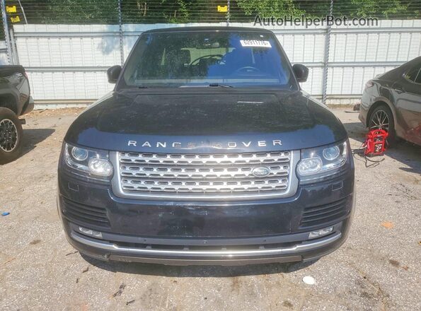 SALGS2EF8GA295590 2016 LAND ROVER RANGE ROVER Черный Вид сзади