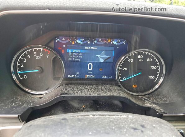1FTEW1EP3MKD47591 2021 FORD F150 Tan ხელსაწყოთა პანელის ხედი