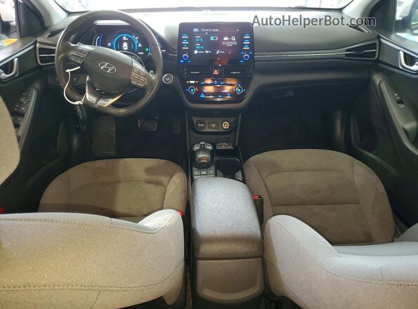 KMHC75LJ0MU077956 2021 HYUNDAI IONIQ Белый Вид щитка приборов