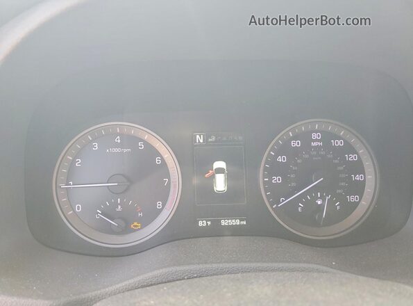 KM8J3CA27GU134256 2016 HYUNDAI TUCSON Black Vista de los asientos traseros
