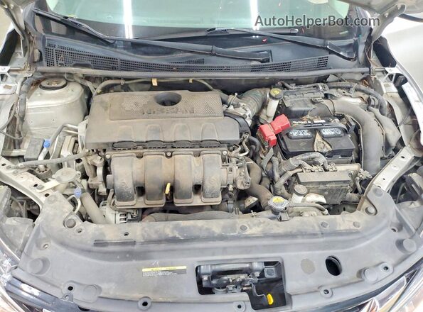 3N1AB7AP3KY368638 2019 NISSAN SENTRA Silver Widok komory silnika