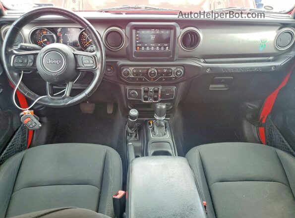 1C4HJXDNXLW188686 2020 JEEP WRANGLER Red Widok zestawu wskaźników