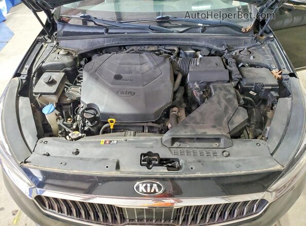 KNALC4J14J5098051 2018 KIA CADENZA Black Vista del compartimento del motor