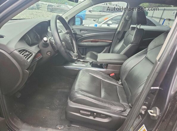 5FRYD4H47GB029057 2016 ACURA MDX Черный Вид салона спереди