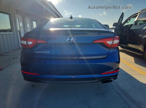 5NPE24AF6HH570805 2017 HYUNDAI SONATA Синий Вид салона спереди