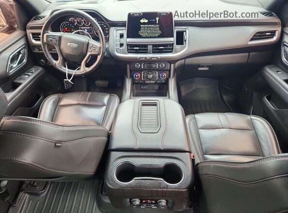 1GNSCEKD4MR458971 2021 CHEVROLET SUBURBAN Black Widok zestawu wskaźników