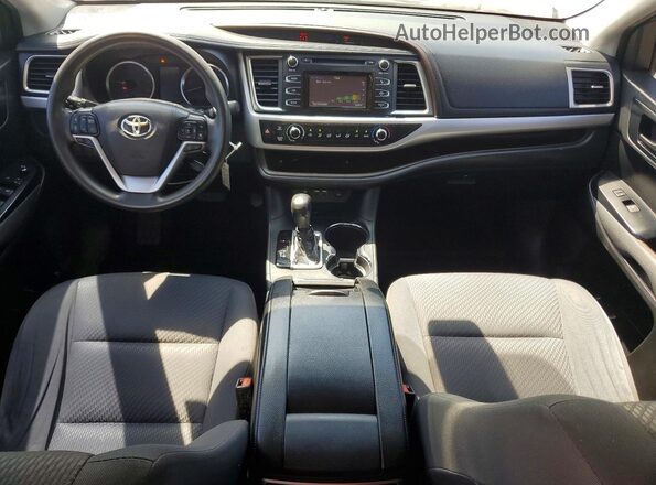 5TDZARFH7KS060010 2019 TOYOTA HIGHLANDER White Vista del cuadro de instrumentos