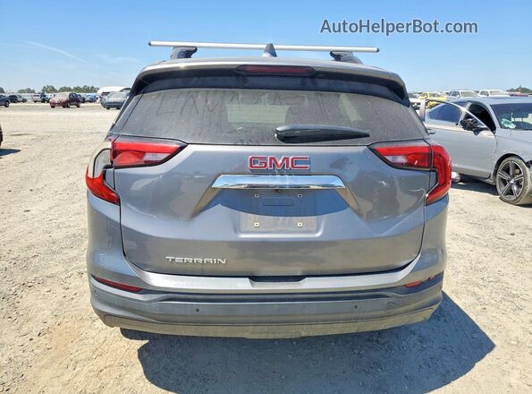 3GKALNEU7JL168313 2018 GMC TERRAIN Gray Вид салону спереду
