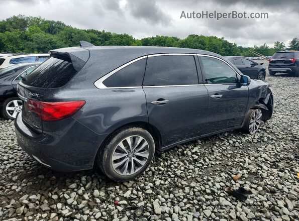 5FRYD4H47GB029057 2016 ACURA MDX Черный Задняя правая четверть