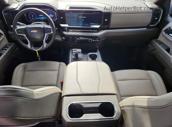 3GCUKGELXSG164829 2025 CHEVROLET SILVERADO White Vista del cuadro de instrumentos