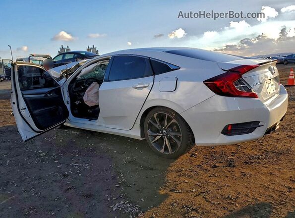 2HGFC2F83KH526214 2019 HONDA CIVIC White Задня права чверть