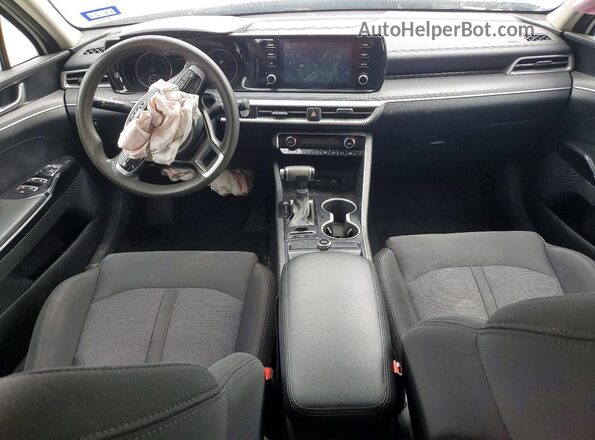 5XXG14J26MG017618 2021 KIA K5 White Vista del cuadro de instrumentos