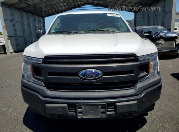 1FTFX1E52JKE45376 2018 FORD F150 White Widok z tyłu