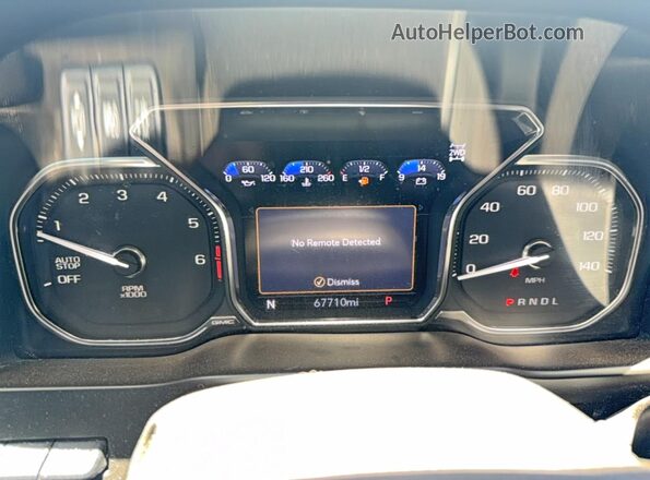 3GTU9FEL1LG309618 2020 GMC SIERRA White ხელსაწყოთა პანელის ხედი