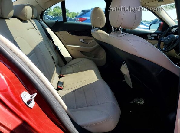55SWF4KB6HU221144 2017 MERCEDES-BENZ C Red Սալոնի հետևի տեսք