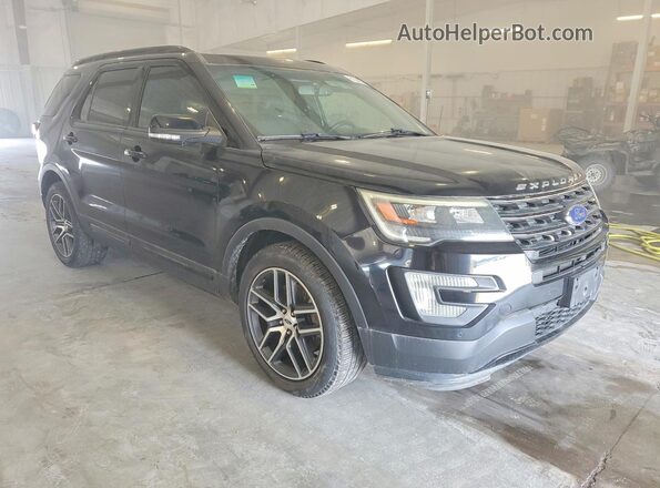 1FM5K8GT7HGB66397 2017 FORD EXPLORER Black Դիմացի տեսք