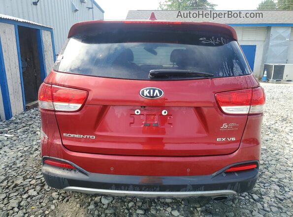 5XYPH4A58JG398109 2018 KIA SORENTO Red Widok wnętrza z przodu
