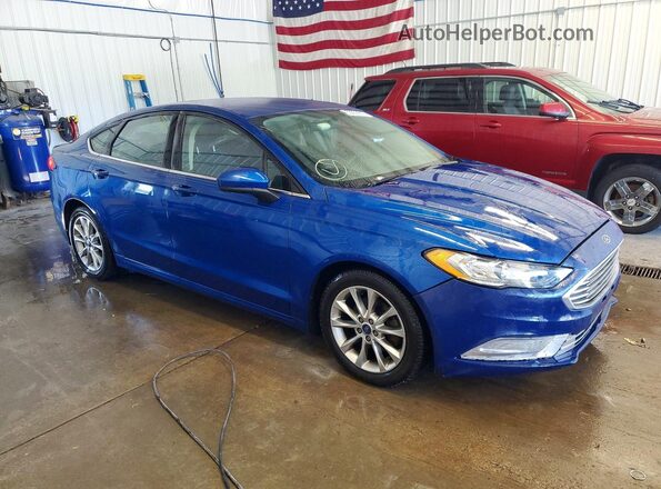 3FA6P0HDXHR272148 2017 FORD FUSION Blue Vista frontal