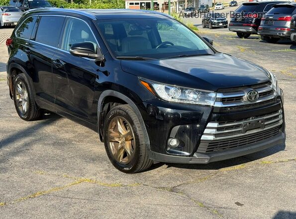5TDDZRFH7KS983445 2019 TOYOTA HIGHLANDER Black Front view